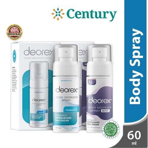 Deorex Mengurangi Bau Body Odorizer Spray 60ml /Deodorant /Body Spray /Penghilang Bau