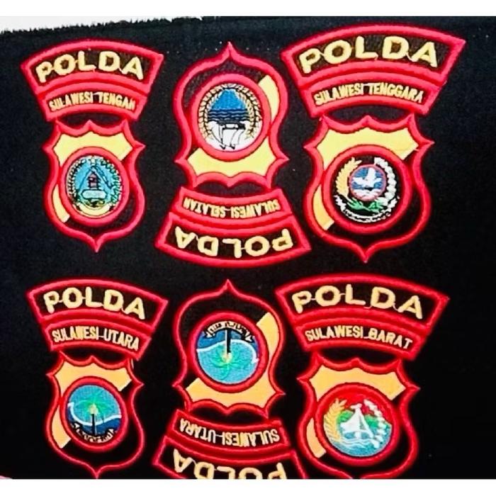 ￼LOGO POLDA / LOGO POLDA SELURUH SULAWESI / FULL BORDIR TIMBUL