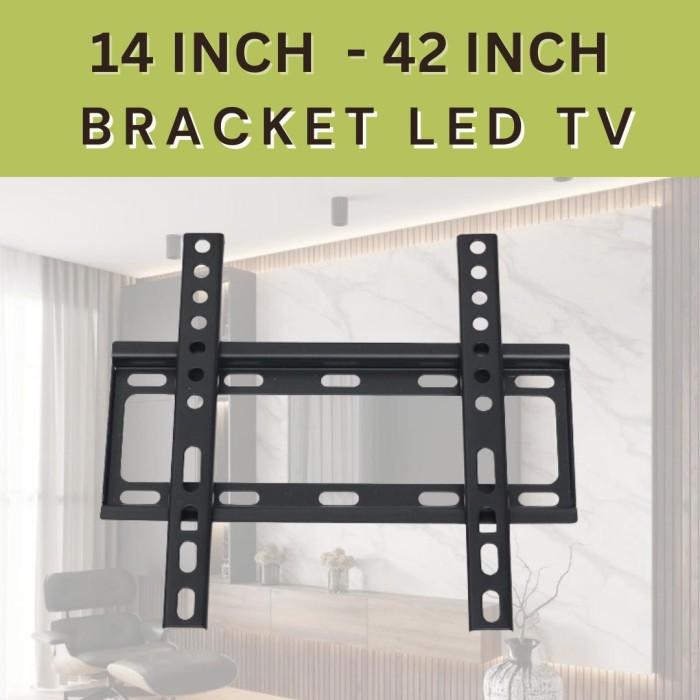 Gantungan Bracket Breket Braket TV Led Fix LCD LED TV 14" - 42" Inch