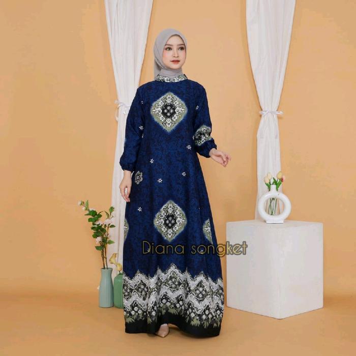gamis jumputan/gamis muslimah/jumputan khas palembang