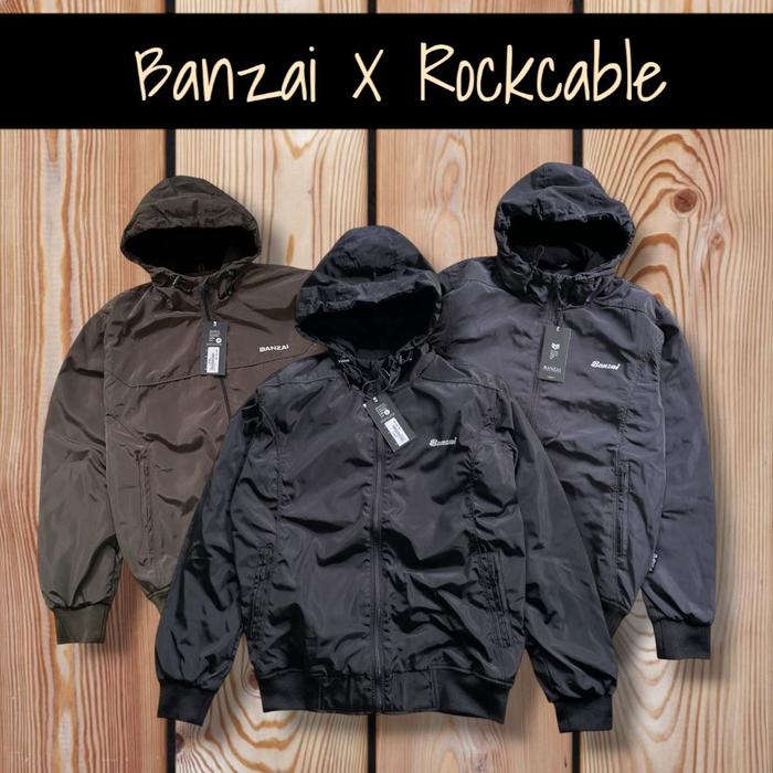 Banzai X Rockcable Jaket Hoodie Pria dengan Desain Modern dan Nyaman untuk Berbagai Aktivitas