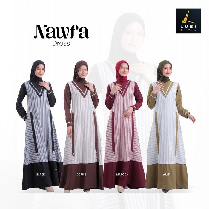 GAMIS LUBI NAWFA DRESS COTTON SALUR