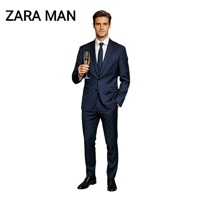 Setelan Jas Pria Zara (Jas & Celana) - Size XS