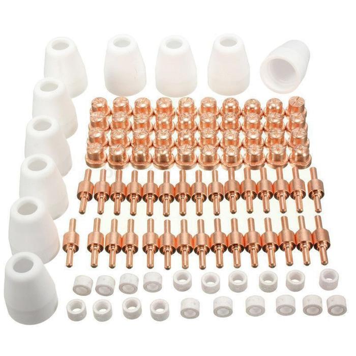 100 Pcs 40A / PT-31 Air Plasma Cutter Cutting Nozzles Electrode Tip