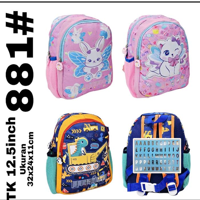 Tas Sekolah Tk/paud Anak cewek dengan karakter yang lucu Tas Sekolah kualitas 100% import Tas Sekola