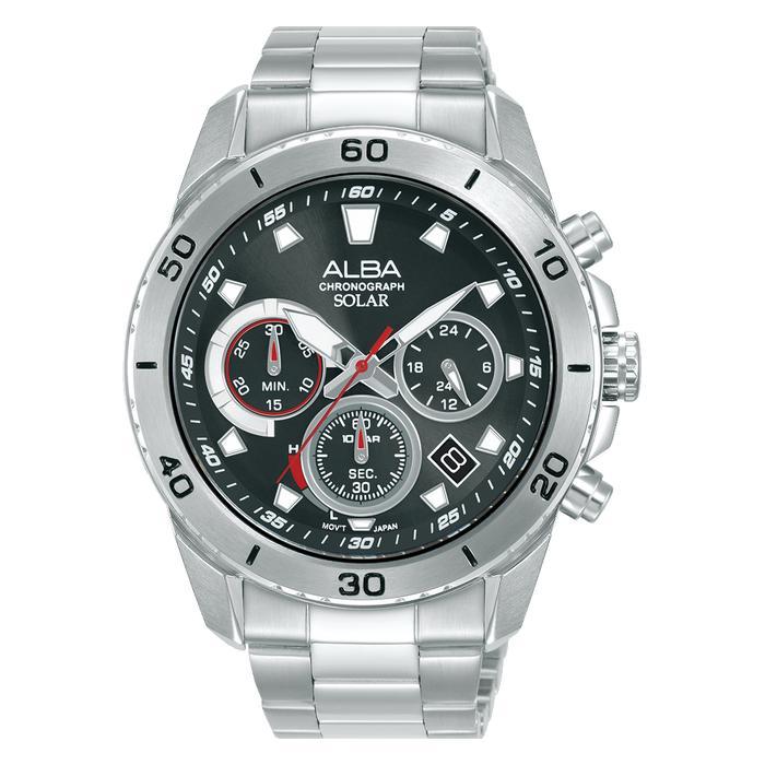 Alba ACTIVE Men Solar Chronograph AZ5015 AZ5013 AZ5011 Stainles Steel