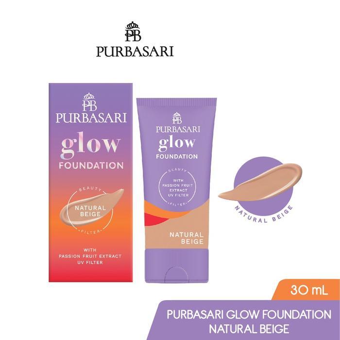 Purbasari Glow Foundation With Passion Fruit Extract UV Filter - Natural Beige