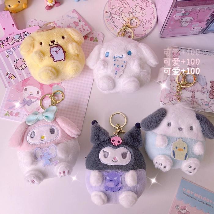 GANTUNGAN BONEKA DOMPET KOIN BONEKA CINNAMOROLL DAN KUROMI
