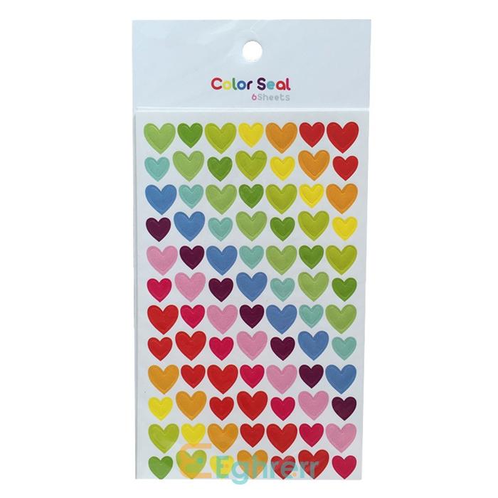 6PCS Stiker Cinta Berwarna-warni Stiker Titik-Titik Stiker PentagramStiker Penghargaan Siswa Dekoras