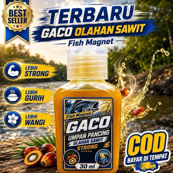 GACO Fish Magnet Essen Umpan Pancing Olahan Sawit Strong 30ml | Aroma Wangi Gurih Kuat Untuk Ikan Ai