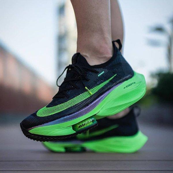 Sepatu ИK Alphafly Pria Original Warna Hijau Hitam - Sneakers Kasual santai Running Jogging - Bisa C