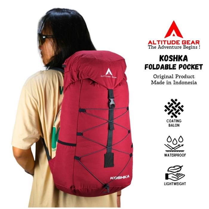 Altitude gear Tas Ransel Lipat Summit Koshka 25 Liter Waterproof