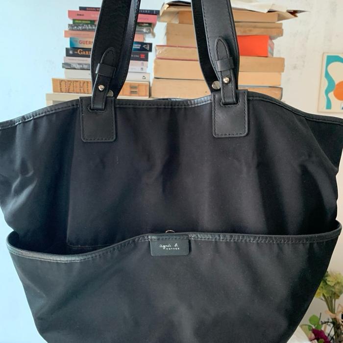 Preloved Tas Tote AGNES B VOYAGE BLACK