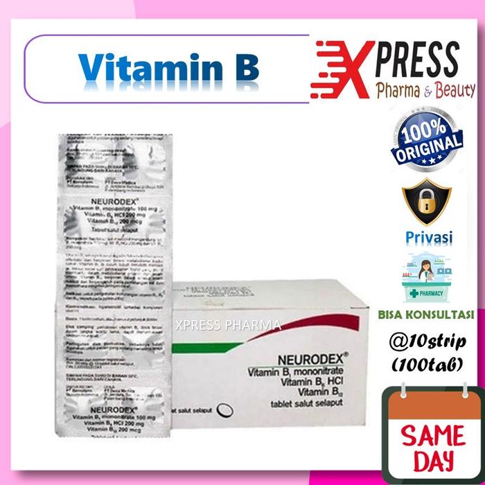 ⚡XPRESS⚡ NEURODEX DUS 200 TABLET OBAT VITAMIN B KOMPLEK KOMPLEX COMPLEK COMPLEX B1 B2 B 12 SARAF NEU