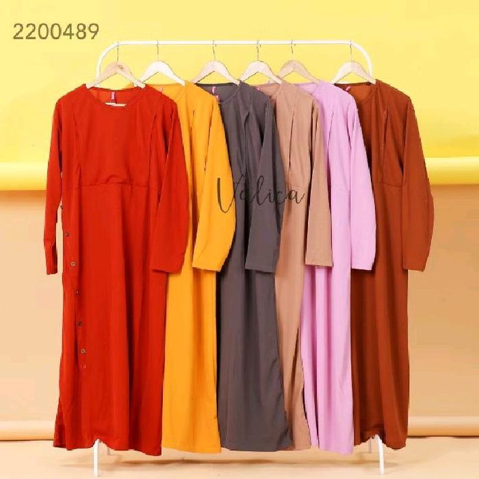 NF Gamis Voxy Kancing Busui Cocobee 2200489 - Pilihan Warna Variatif untuk Kebutuhan Sehari-hari