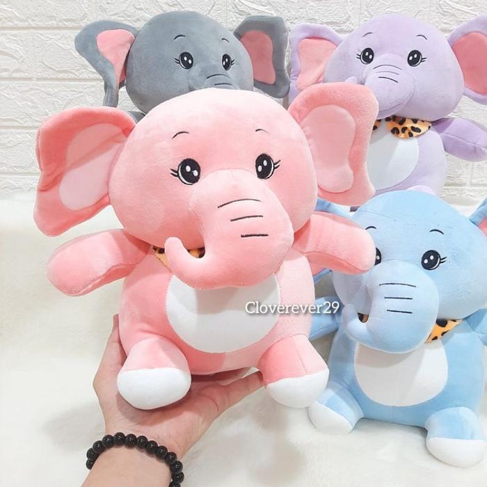 New Boneka Premium Cute Elephant Emoy Boneka Gajah