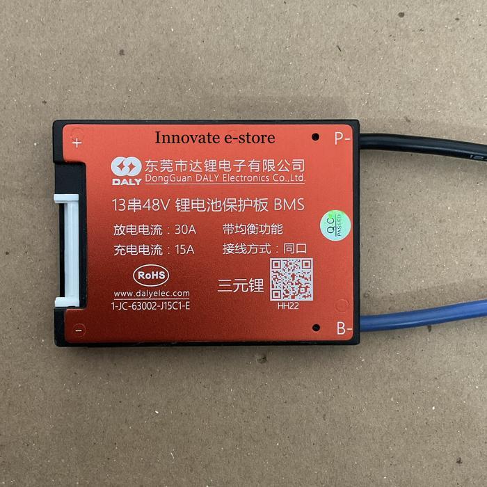 (EM) Bms baterai batre lithium 18650 13s 48v merek Daly