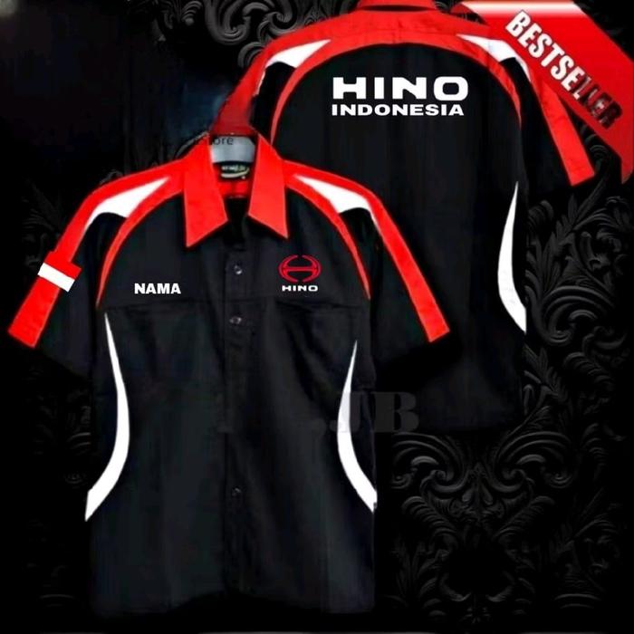 kemeja hino baju pdh Hino rk kombinasi lengan pendek