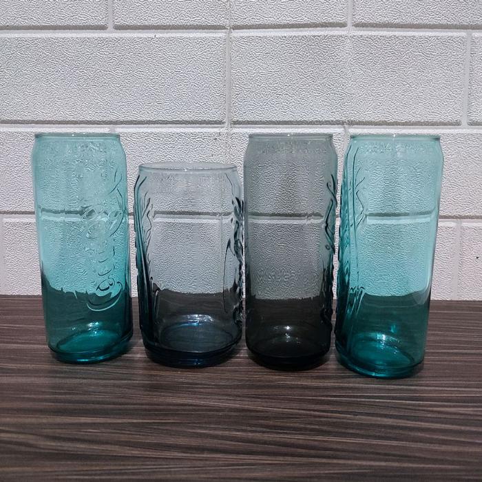 4 pcs gelas coca cola jadul