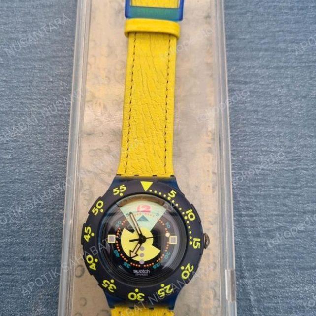 JAM TANGAN SWATCH SCUBA DIVING YELLOW ORIGINAL 200 M/ 656 Feet