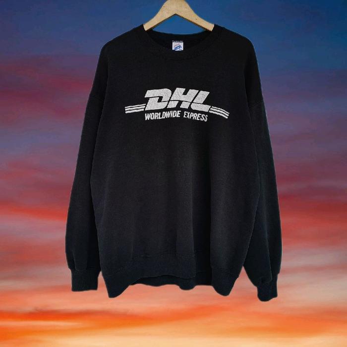 sweatshirt vintage 90s DHL Worldwide Express