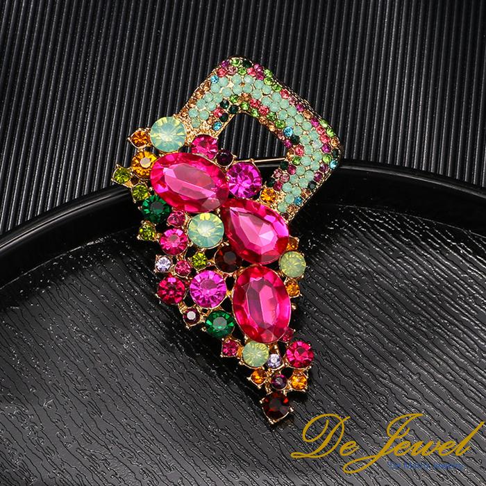 Bros bross Wanita pin brooch perempuan pria hijab jillbab beskap kebaya besar kecil aloha brc pink h
