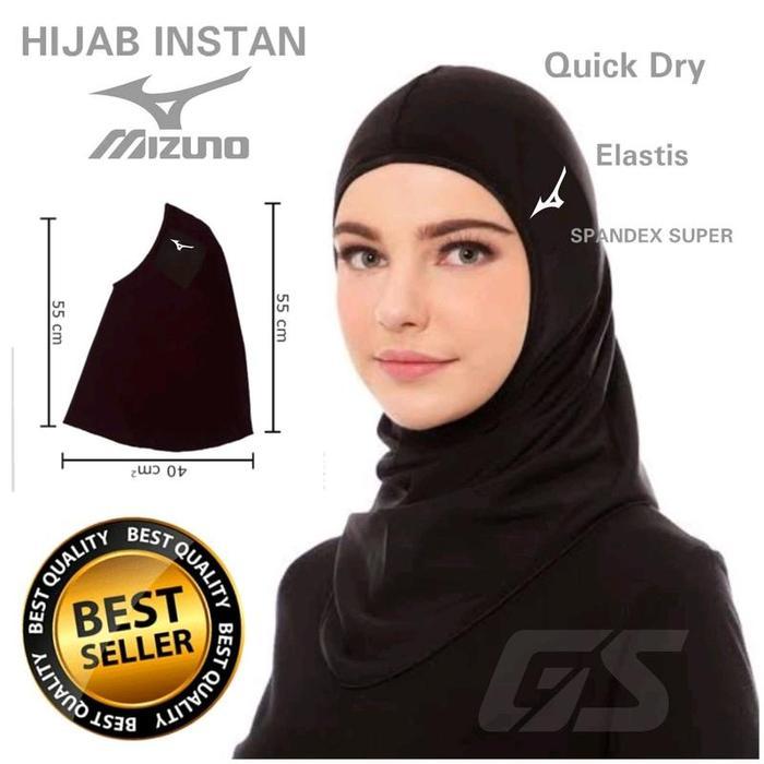Hijab tanpa pet voli - jilbab varian color volleyball - kerudung wanita olahraga dewasa Spandex Teba