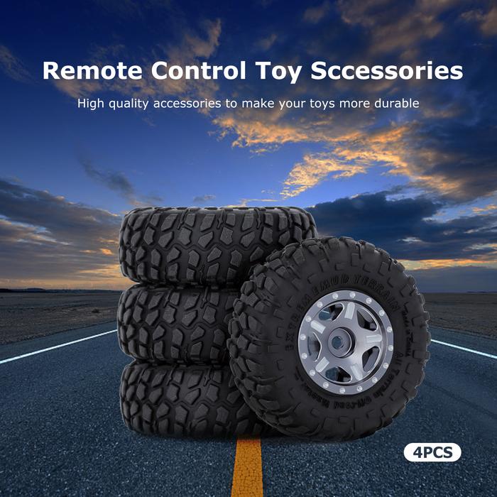 Rubber Tires Fits 1/24 Crawler Axial Axial SCX24 90081 Replacement