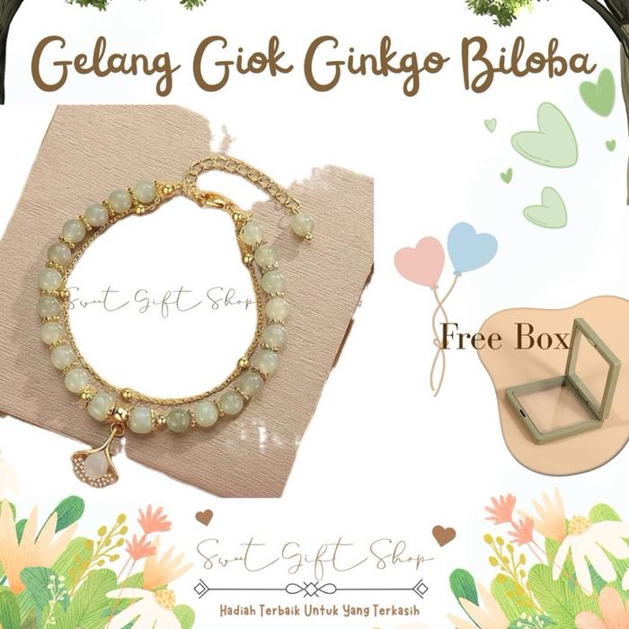Gelang Giok Ginkgo Biloba