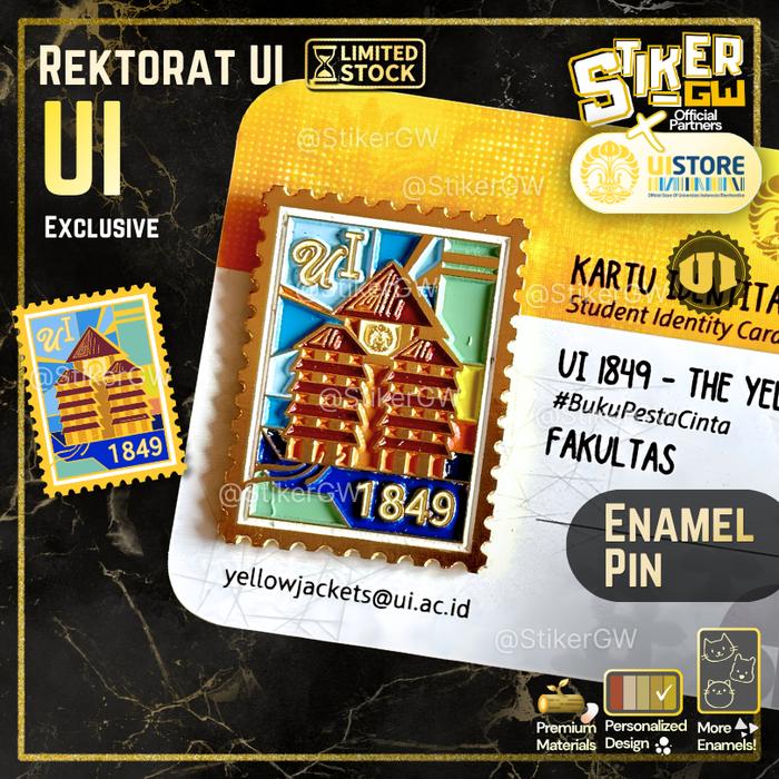 [BERIZIN RESMI] Enamel Rektorat UI Postmark – Enamel UI - FH FPSI FISIP FIB FEB FT VOKASI FIA FMIPA 