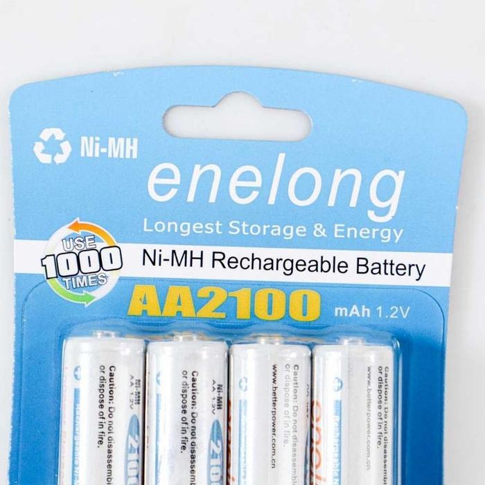 Enelong Baterai Rechargeable AA Ni-MH 1.2V 2100mAh 4 PCS - HR6
