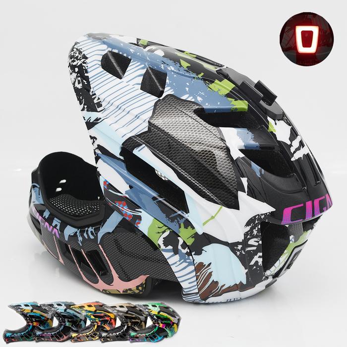 MTB Full Face Helmet cycling Downhill Bike Helmet Kid Sports Safety