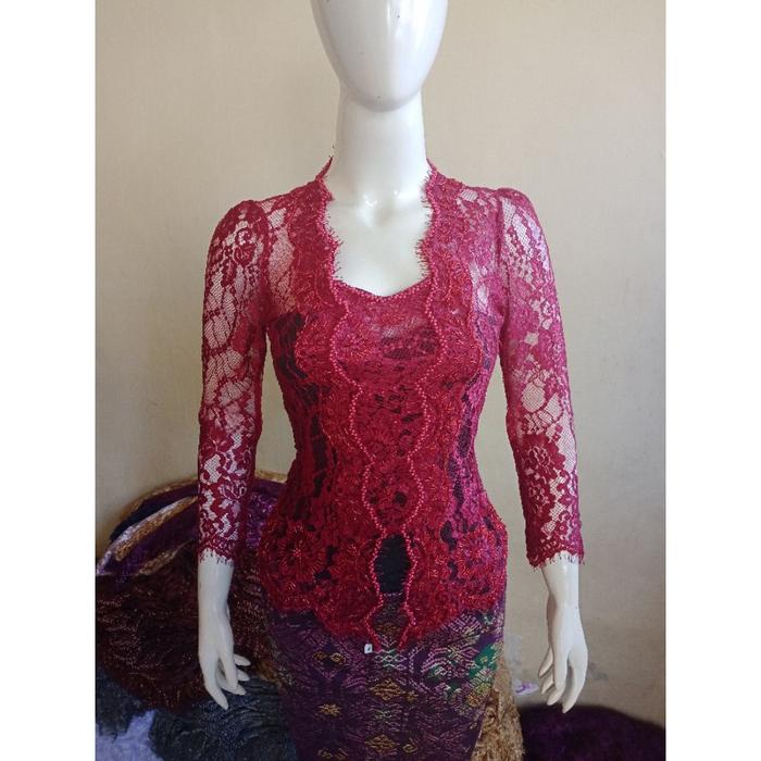 Kualitas No. 1 Kebaya Metalik Glosy Payet Ringgit( Kabaya Saja)