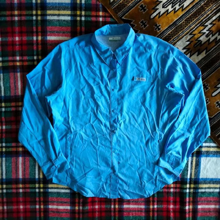 kemeja mancing outdoor Columbia pfg