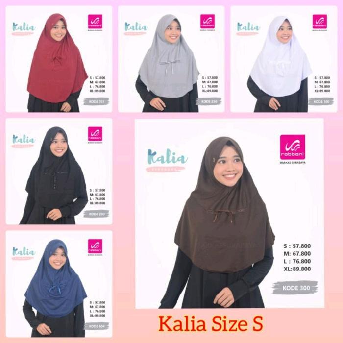 Kerudung Kalia Serut Depan Rabbani Sekolah Instan