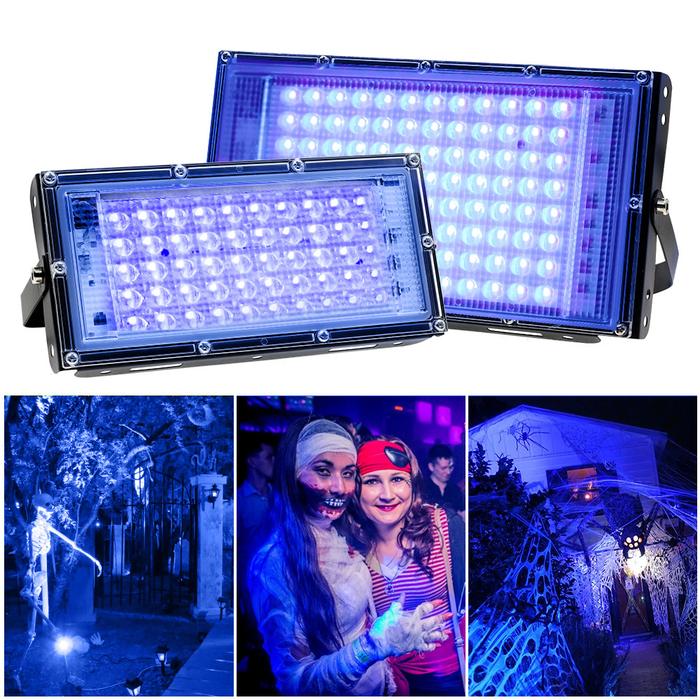 Lampu Sorot LED UV DJ Pesta Rumah 50W 100W 150W Pro Ultraviolet 395nm