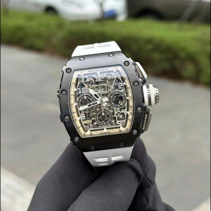 JAM TANGAN RM11-03 FLYBACK CHRONO SWISS MATIC TITANIUM