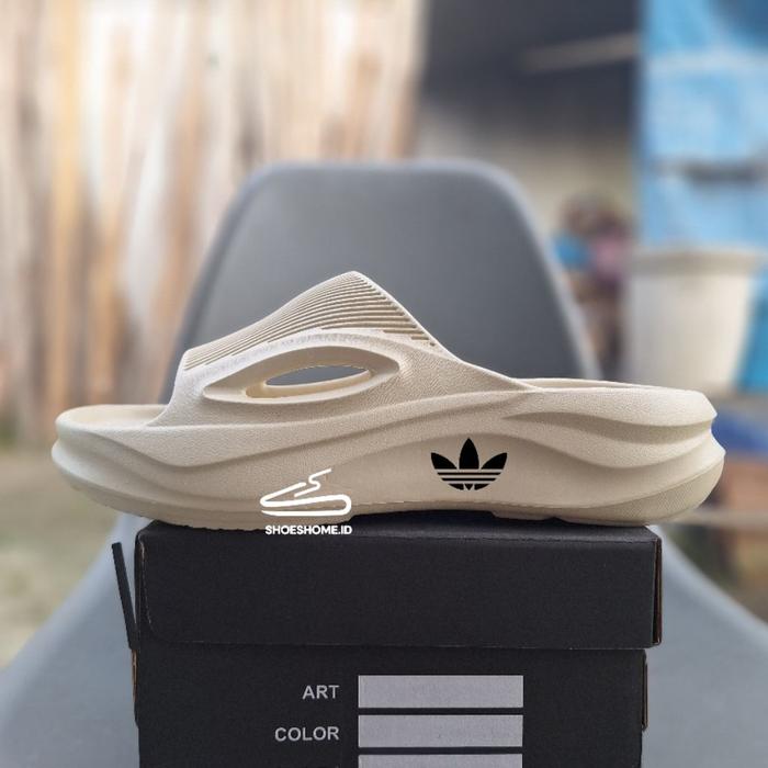 Sandal Slop Ad Hjs Grade Original Sendal Slide Pria Full Karet Tebal Slip On Anti Slip