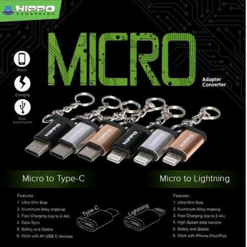 [ HIPPO ]- conventer sambungan hippo micro to lightning iphone
