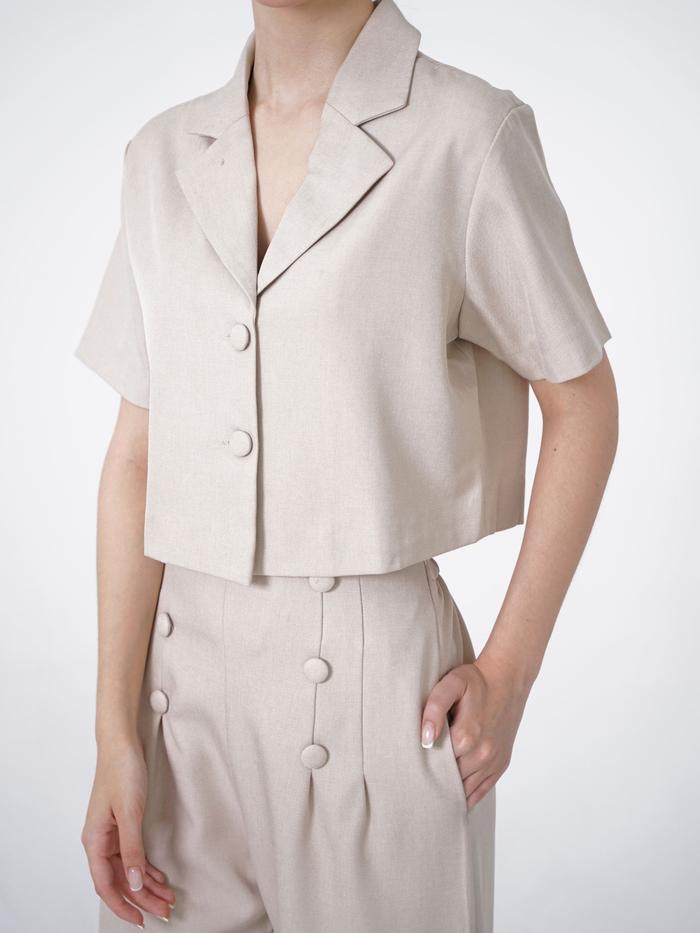 DAISEA LOFT- Margo Set – Short Sleeve Blazer & Long Pants || Atasan wanita || Highwaist pants