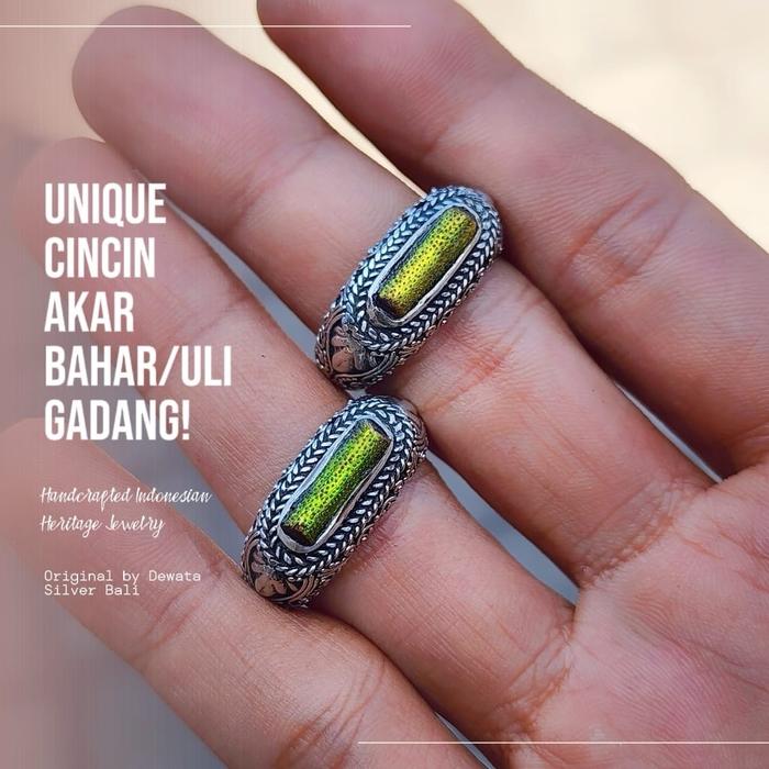 CINCIN ULI GADANG ASLI AKAR BAHAR RINGS AURA BOOSTER by DEWATA SILVER BALI - DISKON 50%