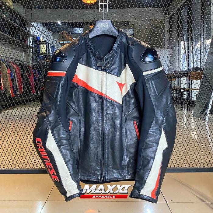 Jaket motor Dainese | Jaket kulit pria | BB (55kg-60kg) Jaket touring pria