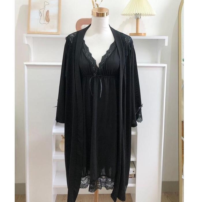 BENITA sepaket kimono dan dress premium