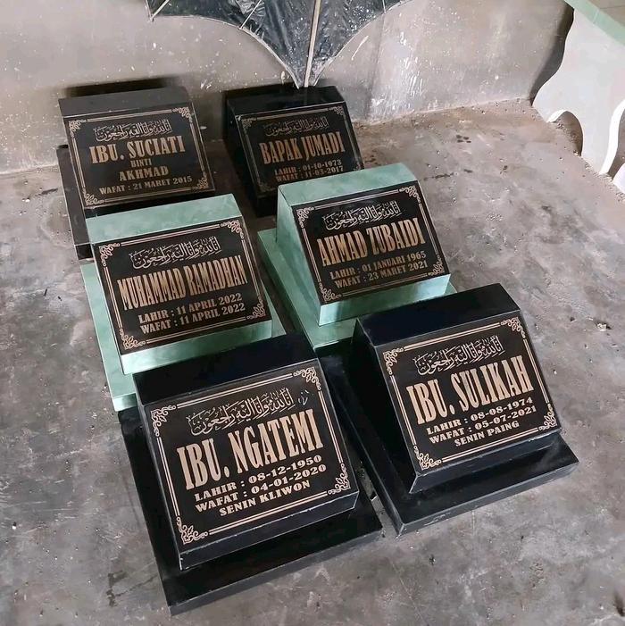 Batu nisan nama keramik uk 40x40cm