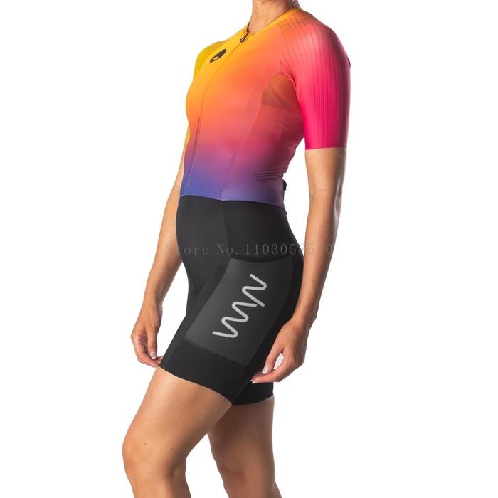 Wyn women Racing Skinsuit Triathlon Cycling Jersey Set Cycling Suit Skinsuit Maillot Ciclismo Bike S