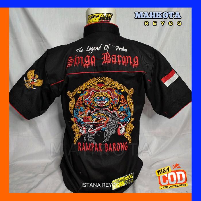 BAJU BORDIR RAMPAK BARONG / HEM RAMPAK BARONG / BAJU JARANAN