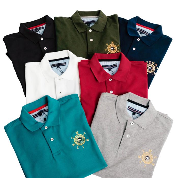 Poloshirt Pria Lengan Pendek Kaos Kerah Pria Kancing 2 #SA310