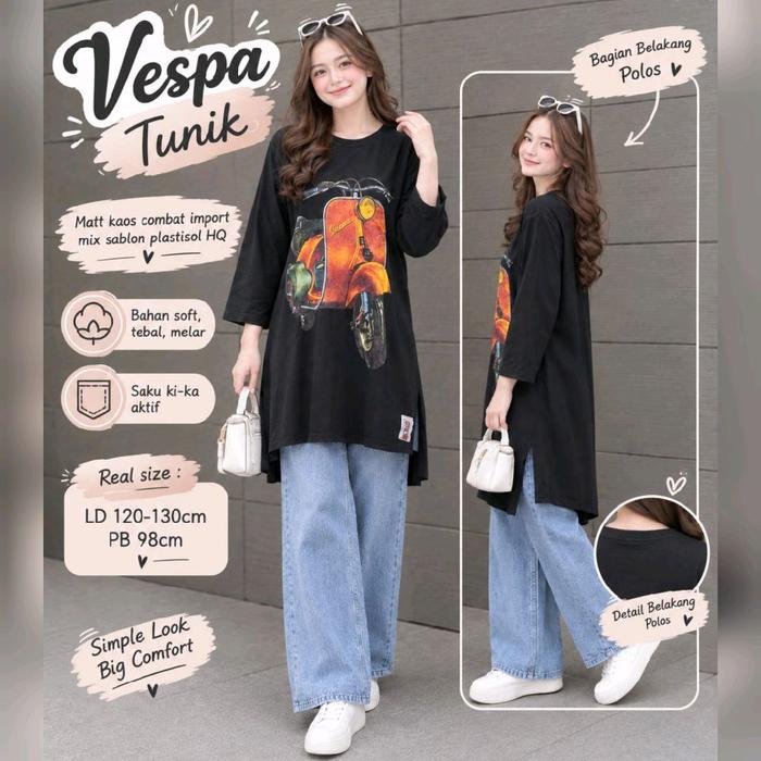 VESPA TUNIK | Tunik Kaos | | Tunik Wanita | | Tunik Import | | Tunik Kekinian |