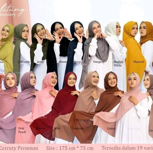 HIJAB PUAN PASHMINA EMBROIDERY