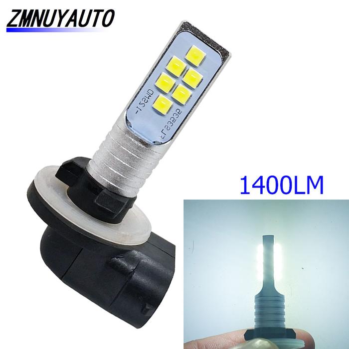 LED H27 880 881 Led Bulbs Car Fog Light H27W H27/1 H27/2 1400LM 6500K